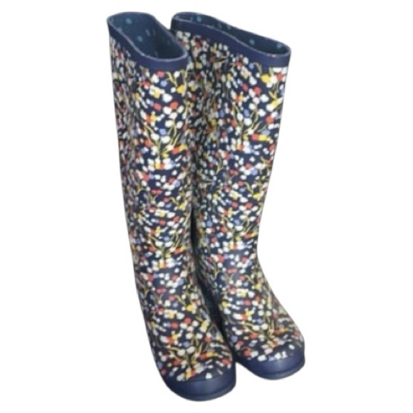 Anthropologie 52 Colloquial Rain Boots Pop Potpourri, Floral, RARE, Sz10 - Picture 4 of 10